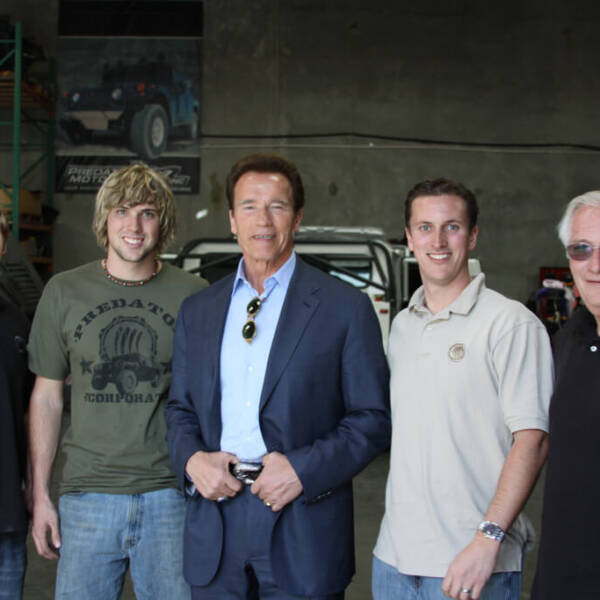 Governor Arnold Schwarzenegger visits Predator Inc.