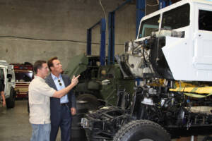 Ryan Wilson talks with Governer Arnold Schwarzenegger