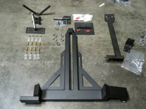 search and rescue tire carrier assembly
