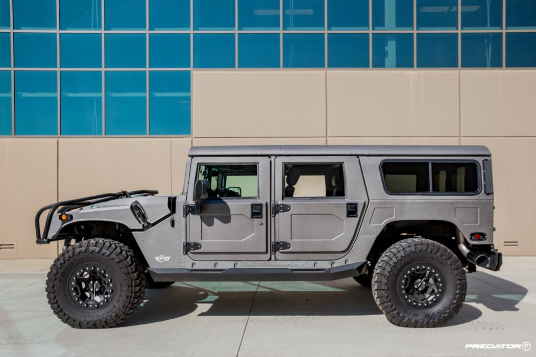 Hummer H1 Gets A Unique Line X Exterior Interior Coating