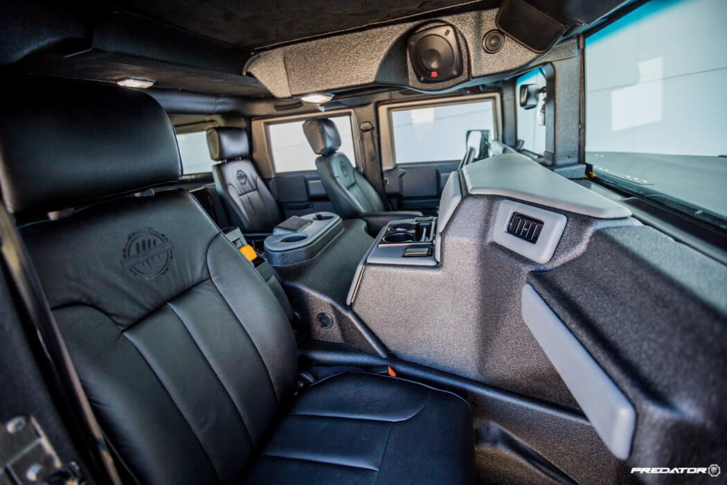 Hummer H1 Gets A Unique Line X Exterior Interior Coating