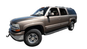 2004 Tan Suburban LT QUADRASTEER 6.6 Duramax with front winch