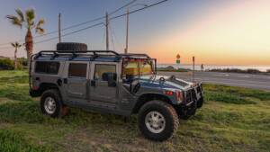2003 hummer h1 with roof rack, brush guard and winch system